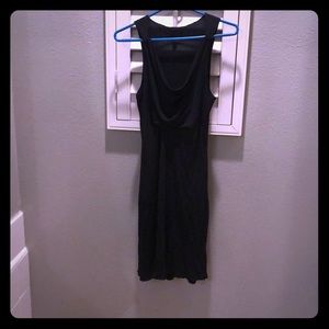 Super flattering black Banana Republic dress